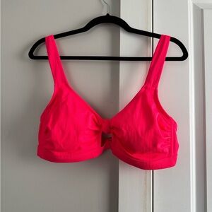 Xhilaration Neon Pink Bikini Top